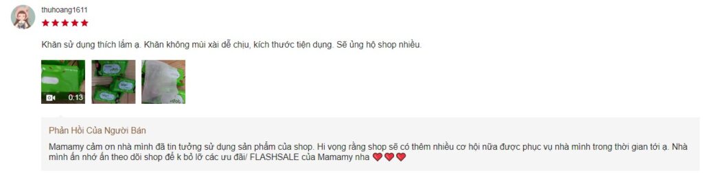 các loại khăn ướt