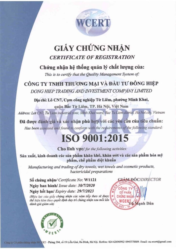 chứng nhận iso 9001