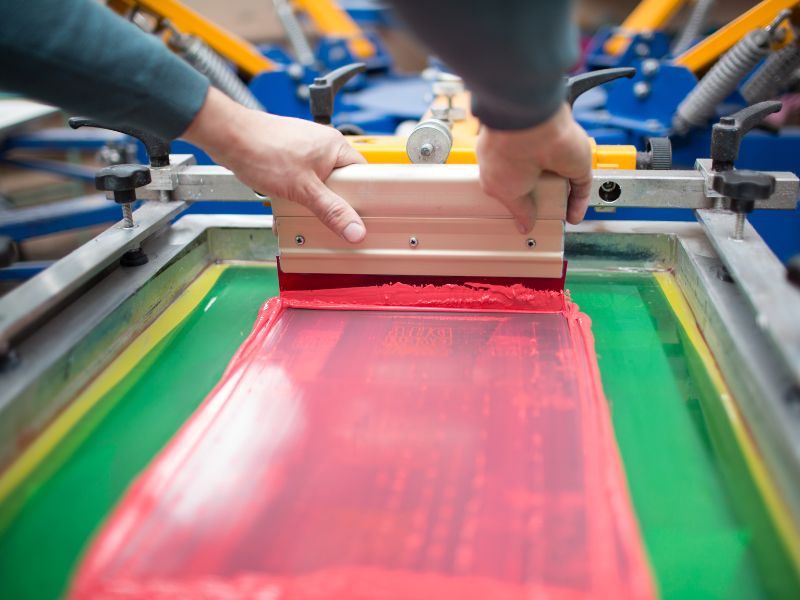 in lụa khăn lạnh