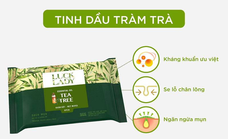 khăn giấy ướt cho da mặt