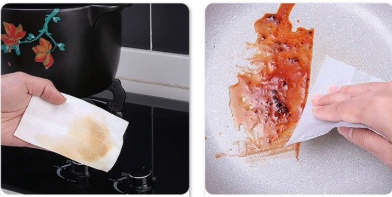 khăn ướt lau bếp