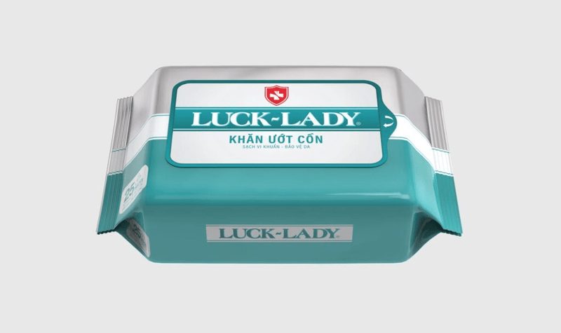 khăn ướt cồn luck lady
