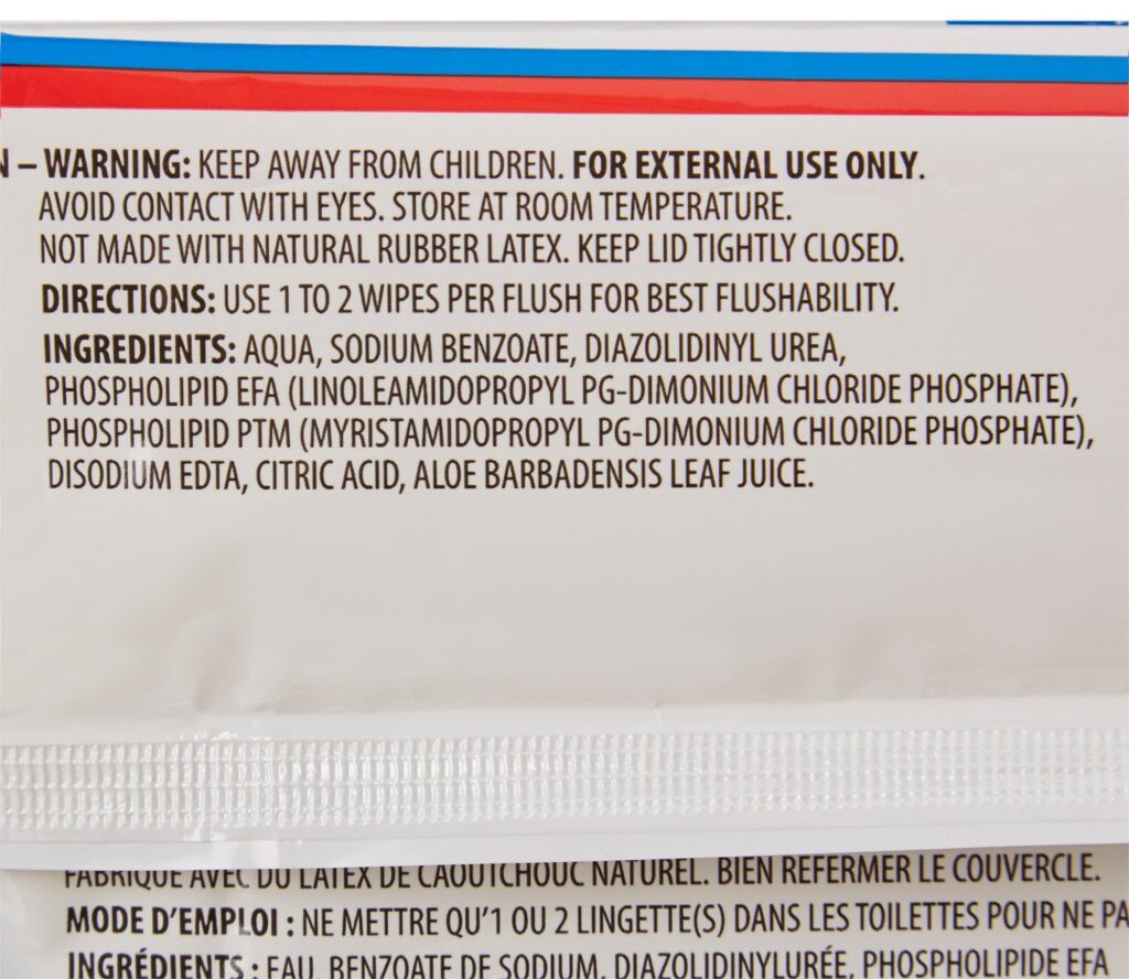 ingredients in wet wipes